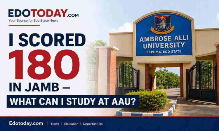 180 in JAMB to study in AAU